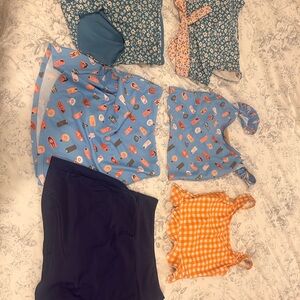 Kortni Jeane Lime Ricki swimsuit lot S XS women tankinis skirt bottoms bundle